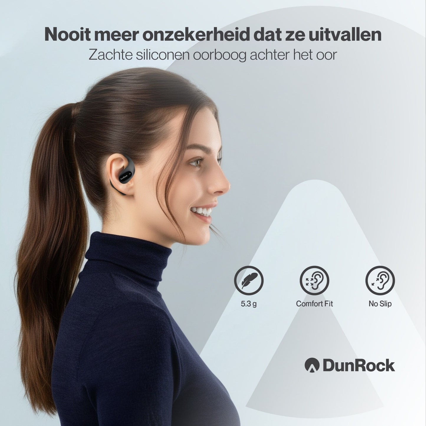 DunRock Air - Open Ear - Bluetooth Oordopjes met Oorboog