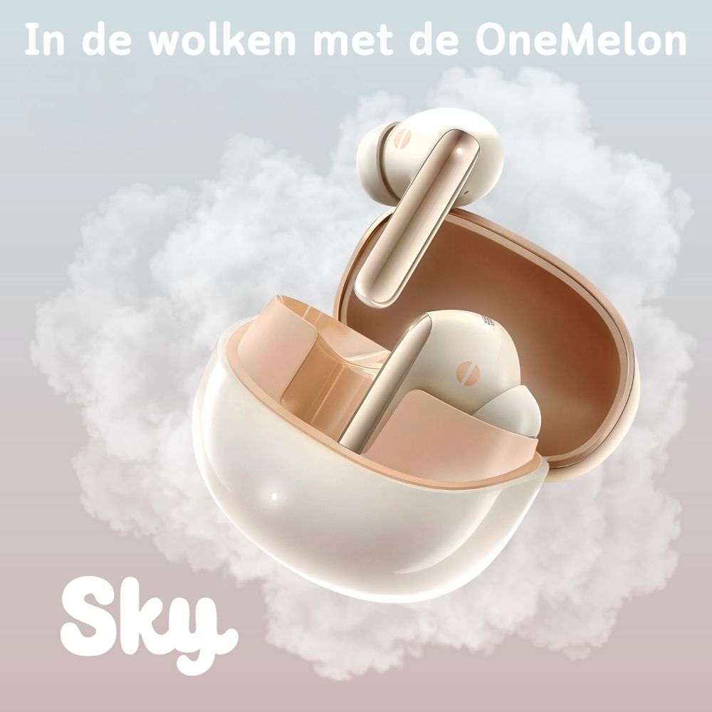 OneMelon Sky - Draadloze oordopjes - ANC noise cancelling - Multipoint - Met mic