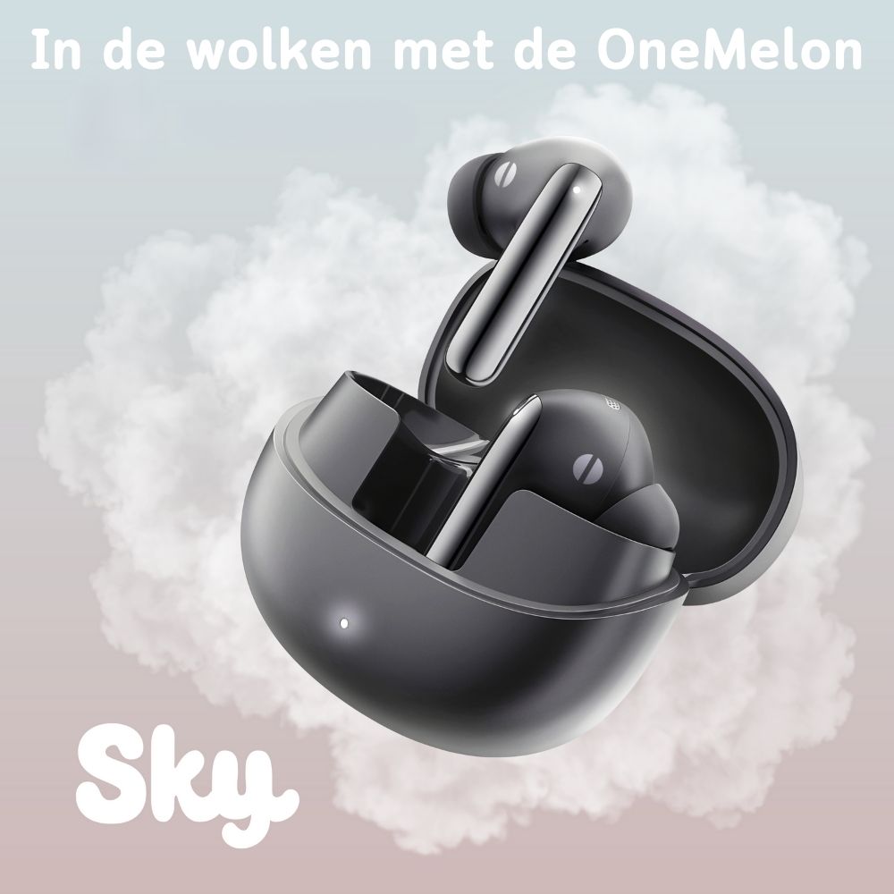 OneMelon Sky - Draadloze oordopjes - ANC noise cancelling - Multipoint - Met mic