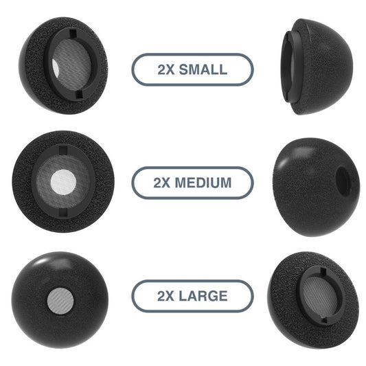 Foam eartips voor Samsung Galaxy Buds3 Pro - Zwart