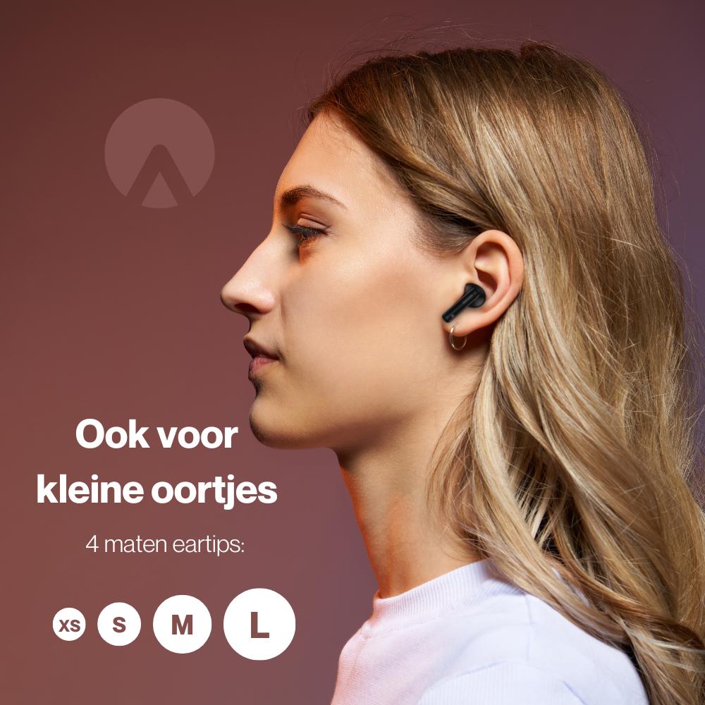 DunRock® Bubble - Draadloze oordopjes - Met ANC noise cancelling - Met mic