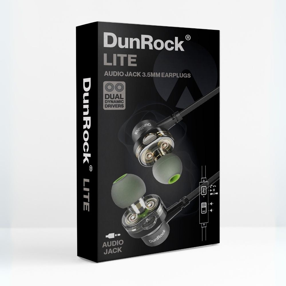 DunRock Lite - Oordopjes met Draad - USB C of Audiokabel (3.5mm jack)