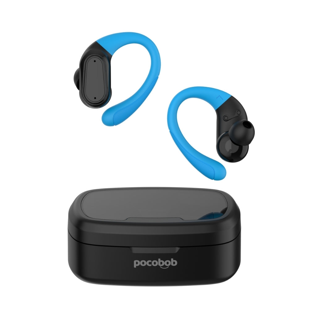 pocobob SP - Draadloze sport oordopjes - Hardloop oortjes - Oorboog achter oor