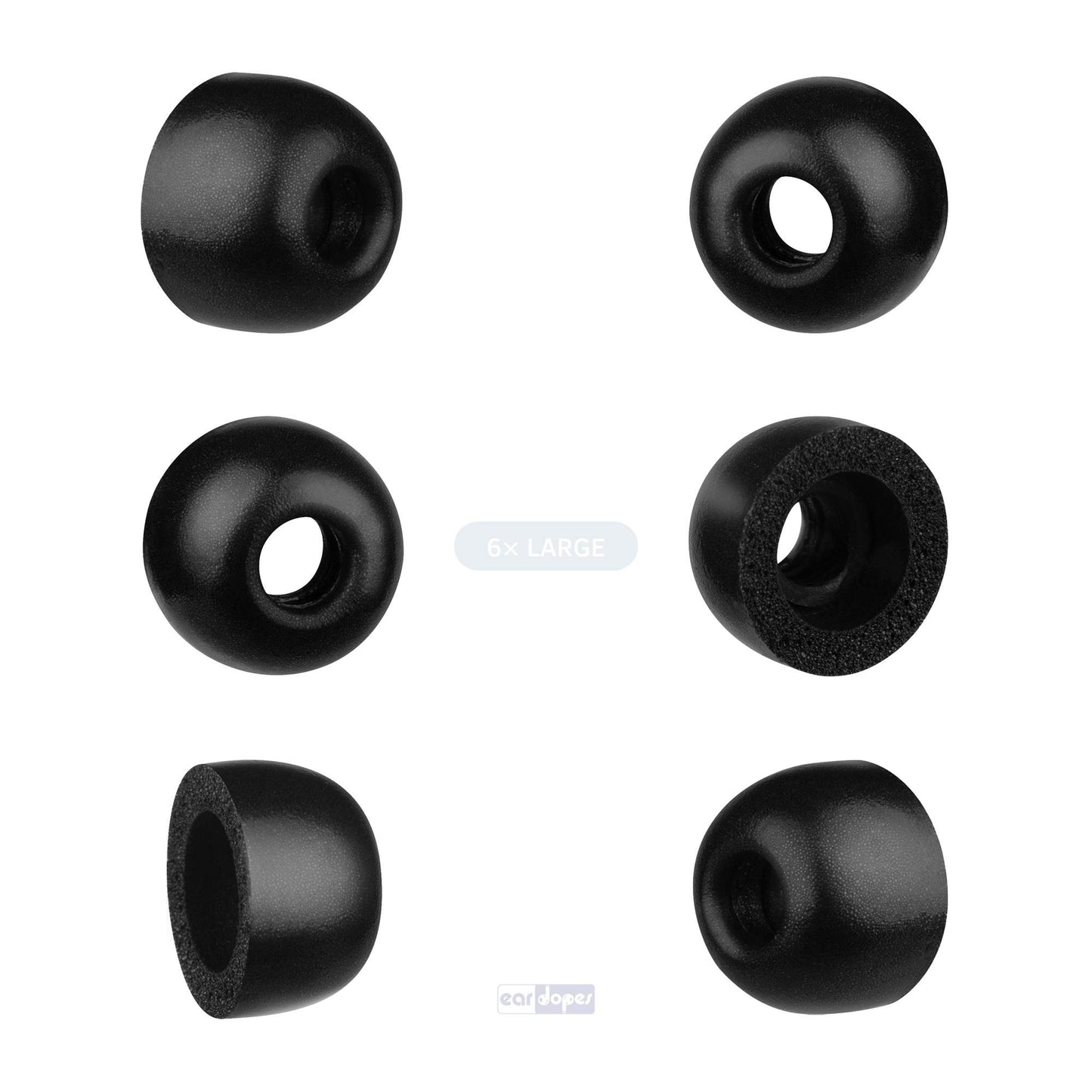 Foam eartips zachte schuim opzetstukjes voor oordopjes van foamigo®