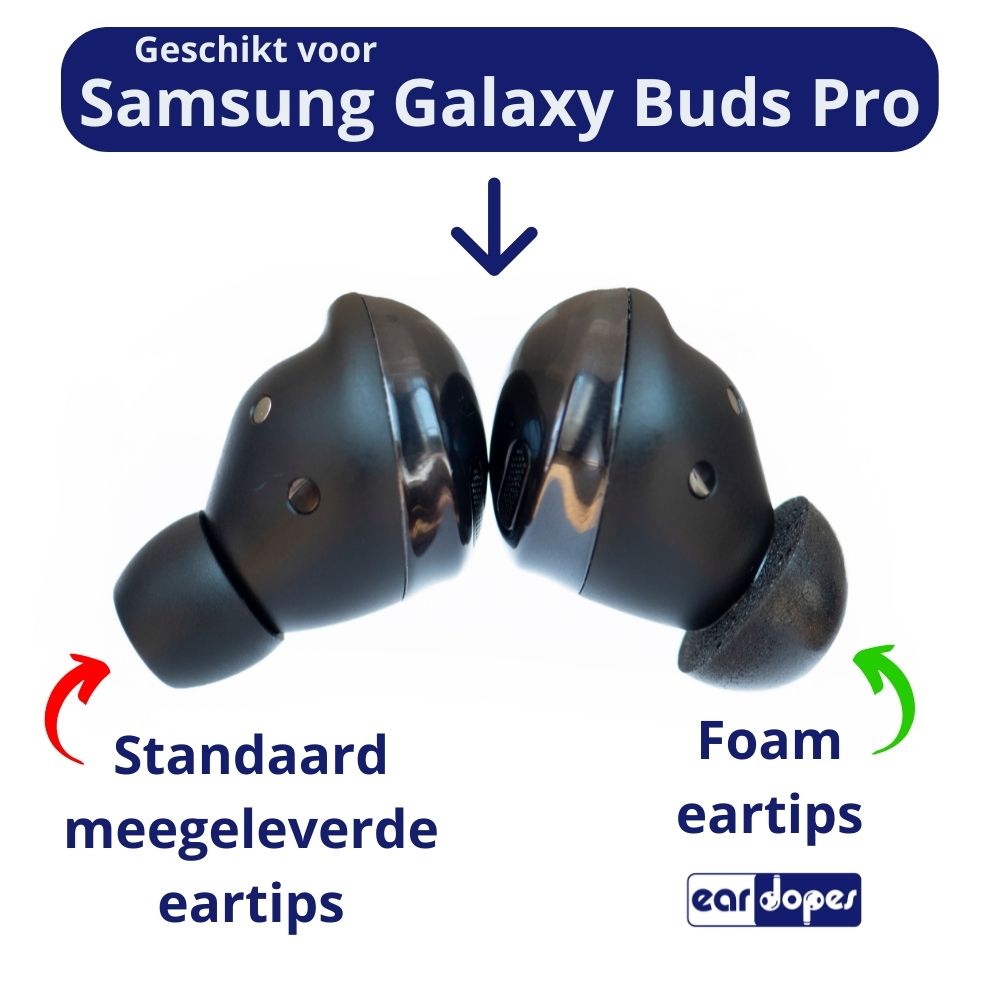 Foam eartips voor Samsung Galaxy Buds Pro - zachte memory foam opzet oortjes - foamigo®