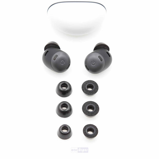 Foam eartips voor Google Pixel Buds Pro - zachte memory foam opzet oortjes - foamigo®