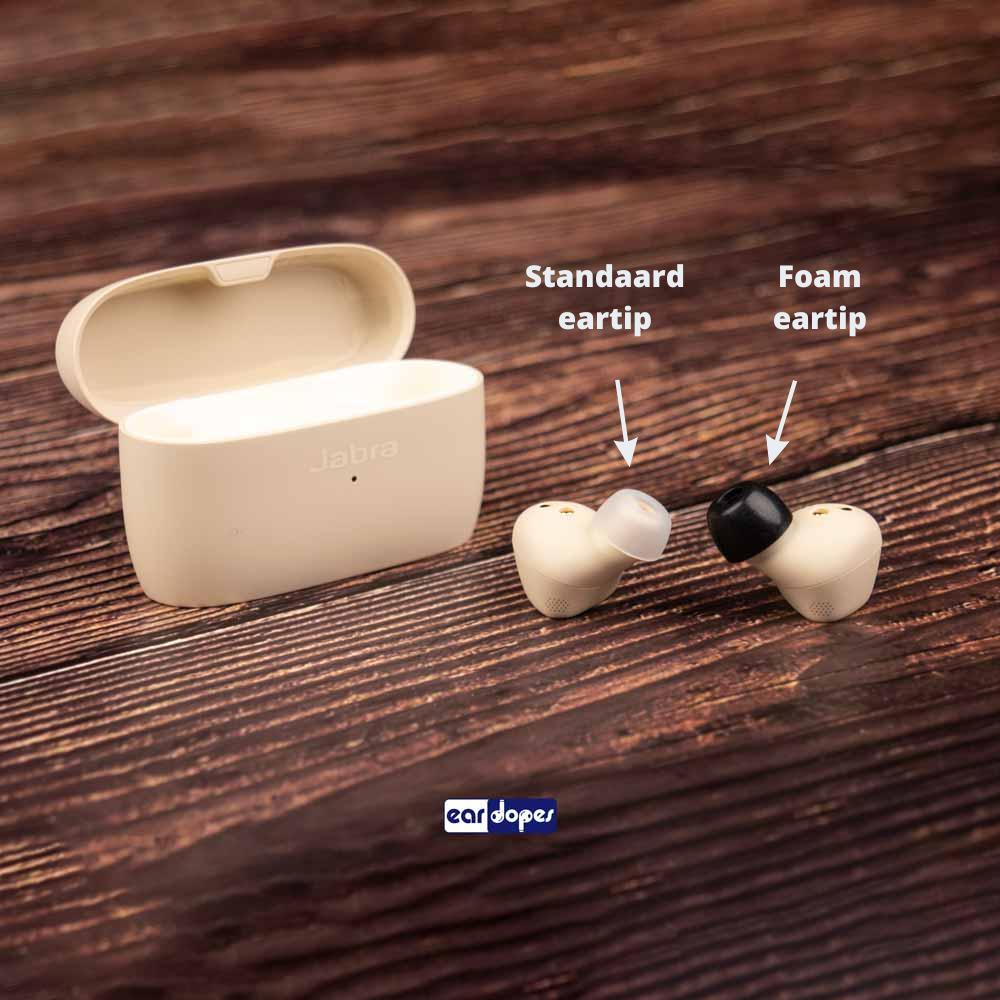 Foam eartips voor Jabra oordopjes - zachte memory foam oortjes Jabra - foamigo®