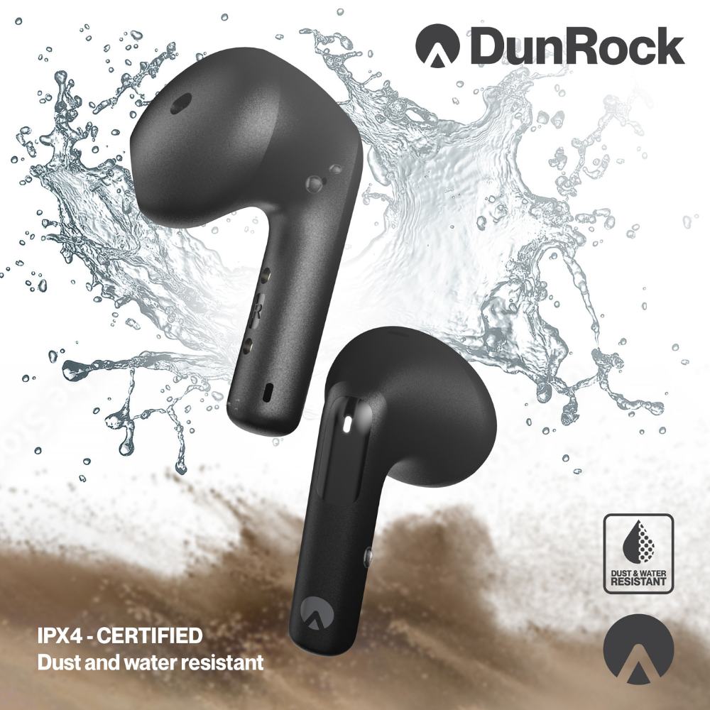 DunRock Semi - Draadloze oordopjes - Half in-ear - ANC noise cancelling - Multipoint - Met mic