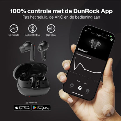 DunRock® Bubble Pro - Draadloze oordopjes - Met ANC - Met 6 mics - Multipoint