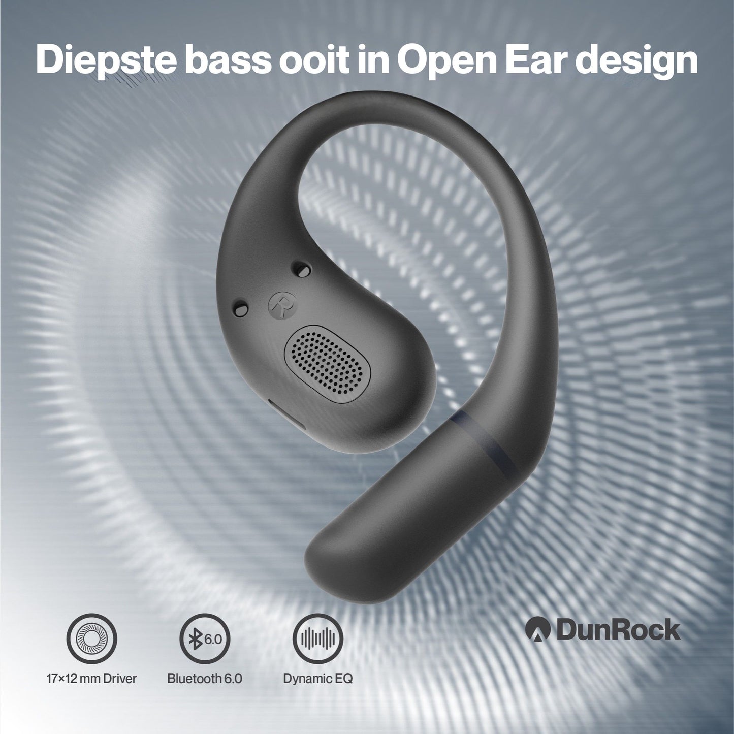 DunRock Air - Open Ear - Bluetooth Oordopjes met Oorboog