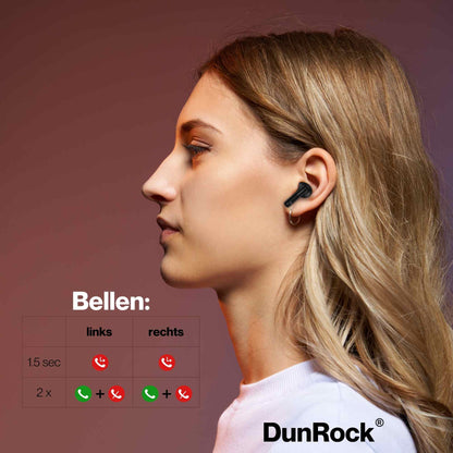 DunRock® Bubble draadloze oordopjes met ANC noise cancelling