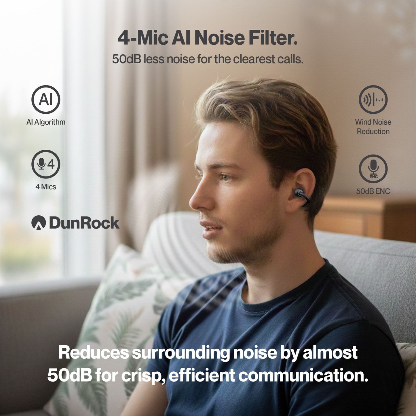 DunRock Clip - Earclips bluetoooth oordopjes