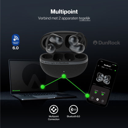 DunRock Clip - Earclips bluetoooth oordopjes