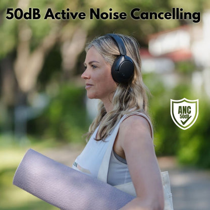 OneMelon® Horizon - Draadloze over-ear Bluetooth koptelefoon met Noise Cancelling (ANC), Multipoint & microfoon - 55u batterij - OneMelon App