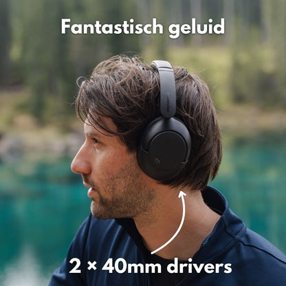 OneMelon® Horizon - Draadloze over-ear Bluetooth koptelefoon met Noise Cancelling (ANC), Multipoint & microfoon - 55u batterij - OneMelon App