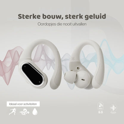 pocobob SP - Draadloze sport oordopjes - Hardloop oortjes - Oorboog achter oor