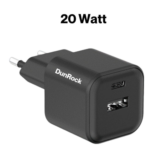 DunRock Charge - Oplader adapter USB C en USB A - 20W